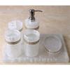 DUYHBAWRS Bathroom Five-Piece Couple Toothbrush Holder Set Soap Dispenser view 2