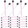 Ipetboom 100Pcs Disposable Nylon Eyelash Brushes Apple Shape Portable Makeup Tools for Eyelash Extensions and Eyebrow Grooming for Travel and Makeup Practice view 1