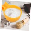 CALLARON Deep Shaving Bowl for Men Thick Plastic Shaving Soap Cup Decorative Design and Travel view 4