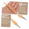 PartyKindom 50pcs Stainless Steel Cuticle Remover Tool for Manicure Nail Pusher and Scraper for Dead Skin Care Ergonomic Design for Easy Use view 4