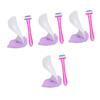 Beaupretty 4sets Women Shaving Stencil Multifunctional Hair Trimmer Tool Styling Templates for Precise Grooming Easy Use for Beginners Design for Intimate Hair Removal view 1