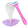 Beaupretty 4sets Women Shaving Stencil Multifunctional Hair Trimmer Tool Styling Templates for Precise Grooming Easy Use for Beginners Design for Intimate Hair Removal view 4
