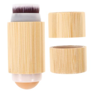 SAFIGLE Volcanic Stone Oil-Absorbing Makeup Handle Portable Small Foundation Brush for Women for Liquid Makeup Application