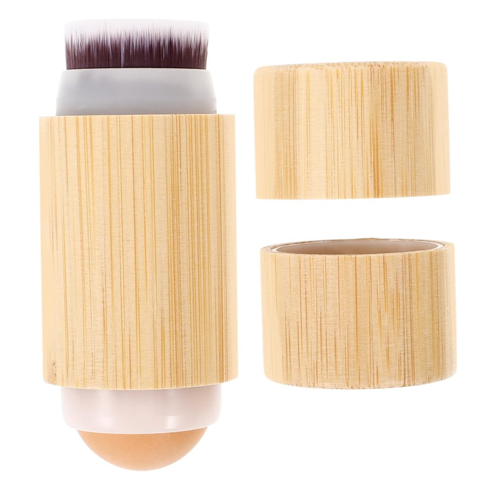 SAFIGLE Volcanic Stone Oil-Absorbing Makeup Handle Portable Small Foundation Brush for Women for Liquid Makeup Application