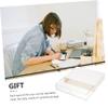 Angoily 1drawer Stackable Storage Boxes for Desk Makeup Organizer Office Holder Table Organizer White view 4