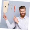 HAKIDZEL Stainless Steel Beard Scissor Set Nose Hair Scissors Comb Storage Pouch for Men Grooming view 4