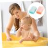 Hoement 2pcs Boy Girl Bath Sponge and Scalp Massage Brush Soft Sensory Training Tool for Newborns and Boys and Girls for Hair Washing and Bath Enjoyment view 2