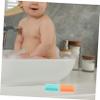 Hoement 2pcs Boy Girl Bath Sponge and Scalp Massage Brush Soft Sensory Training Tool for Newborns and Boys and Girls for Hair Washing and Bath Enjoyment view 3