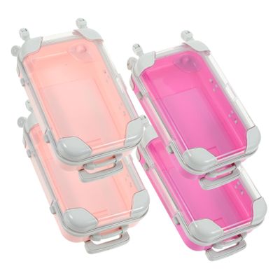 Angoily 4pcs Makeup Brush Holder Travel Makeup Case Organizer Storage Box for Women