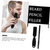 HAKIDZEL 2-in-1 Beard Pencil Filler and Brush Set for Men Precision Beard Outline Pen Easy Application Care Tool for Grooming and Styling view 2