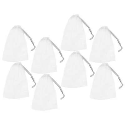 CALLARON 8pcs Exfoliating Net Bag Soap Mesh Bag Face Cleaning Net Soap for Bar Flexible Material