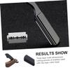 Beaupretty Stainless Steel Foldable Shaver Holder for Men  Retro Style Razor Stand Beard Trimming Tool for Grooming and Shaving Needs view 4