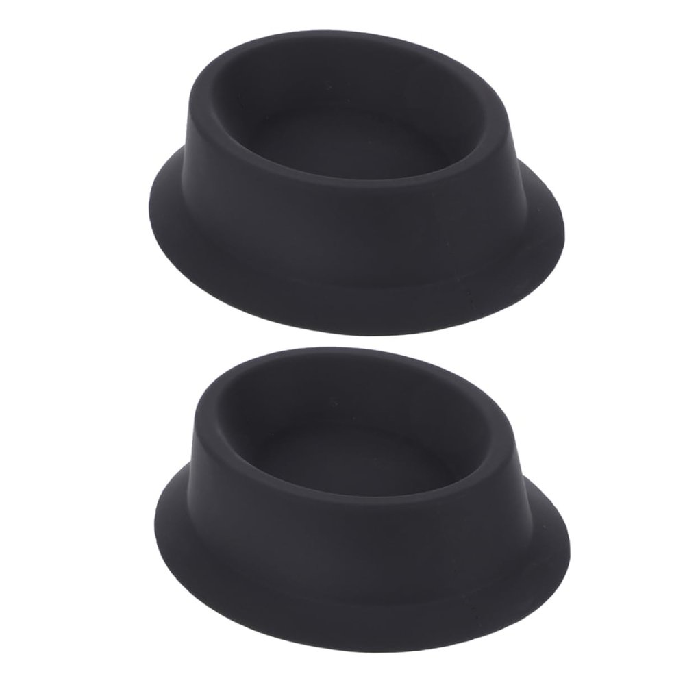 VICASKY 2pcs Silicone Men Shaving Bowl Bubbling Bowl Simple Shaving Cup Hair Dyeing for Home Travel Use