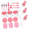 Baluue Facial Mask Mixing Bowl Set 27 Pcs Makeup Tools Kit Pink Face Mask Bowl Safe Convenient for Daily Use view 1