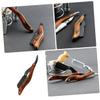 CALLARON Clip Razor Wooden Handle Beard Trimming Tool Quality Manual Shaving Razor view 3