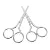PartyKindom 2pcs Portable Stainless Steel Eyebrow Grooming Scissors Multi-function Nose Hair Trimming Tools for Easy Travel and Precise Facial Hair Grooming view 1