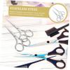 PartyKindom 2pcs Portable Stainless Steel Eyebrow Grooming Scissors Multi-function Nose Hair Trimming Tools for Easy Travel and Precise Facial Hair Grooming view 4
