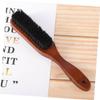 VICASKY 1Pc Portable Beard Brush with Wooden Handle Professional Men S Styling Brush for Beard Care Small Boar Bristle Design for Grooming the Go view 3