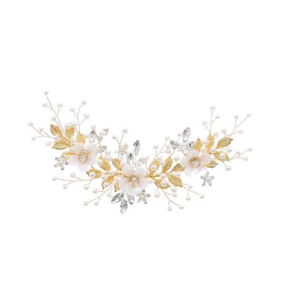 CALLARON Bridal Hair Comb Rhinestones and Elegant Headdress for Women Hair Accessories for Weddings and Parties Delicate Handmade Design Comfortable Fit for All Ages