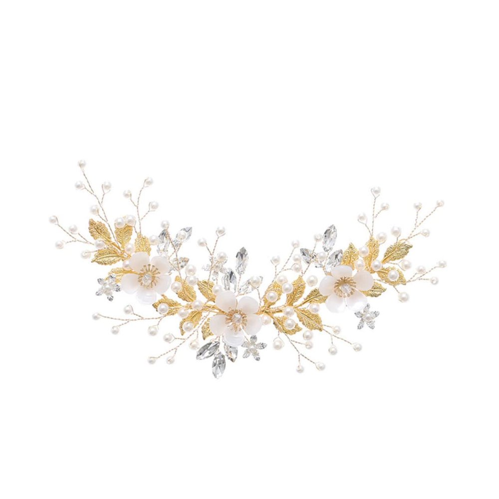 CALLARON Bridal Hair Comb Rhinestones and Elegant Headdress for Women Hair Accessories for Weddings and Parties Delicate Handmade Design Comfortable Fit for All Ages