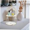 Alipis Bird Cage Makeup Organizer Rack Dual Storage Stand for Cosmetics Skincare and Perfume Elegant Dresser Display for Home Decor and Wedding Centerpieces view 3