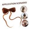 Baluue Bowknot Hair Clips for Women Elegant Synthetic Hair Buns for Traditional Styles for Girls and Ladies view 3