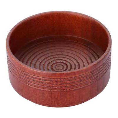 CALLARON Wooden Shaving Bowl for Men Retro Design Ergonomic Shave Cup for Easy Lathering Capacity Shaving Tool
