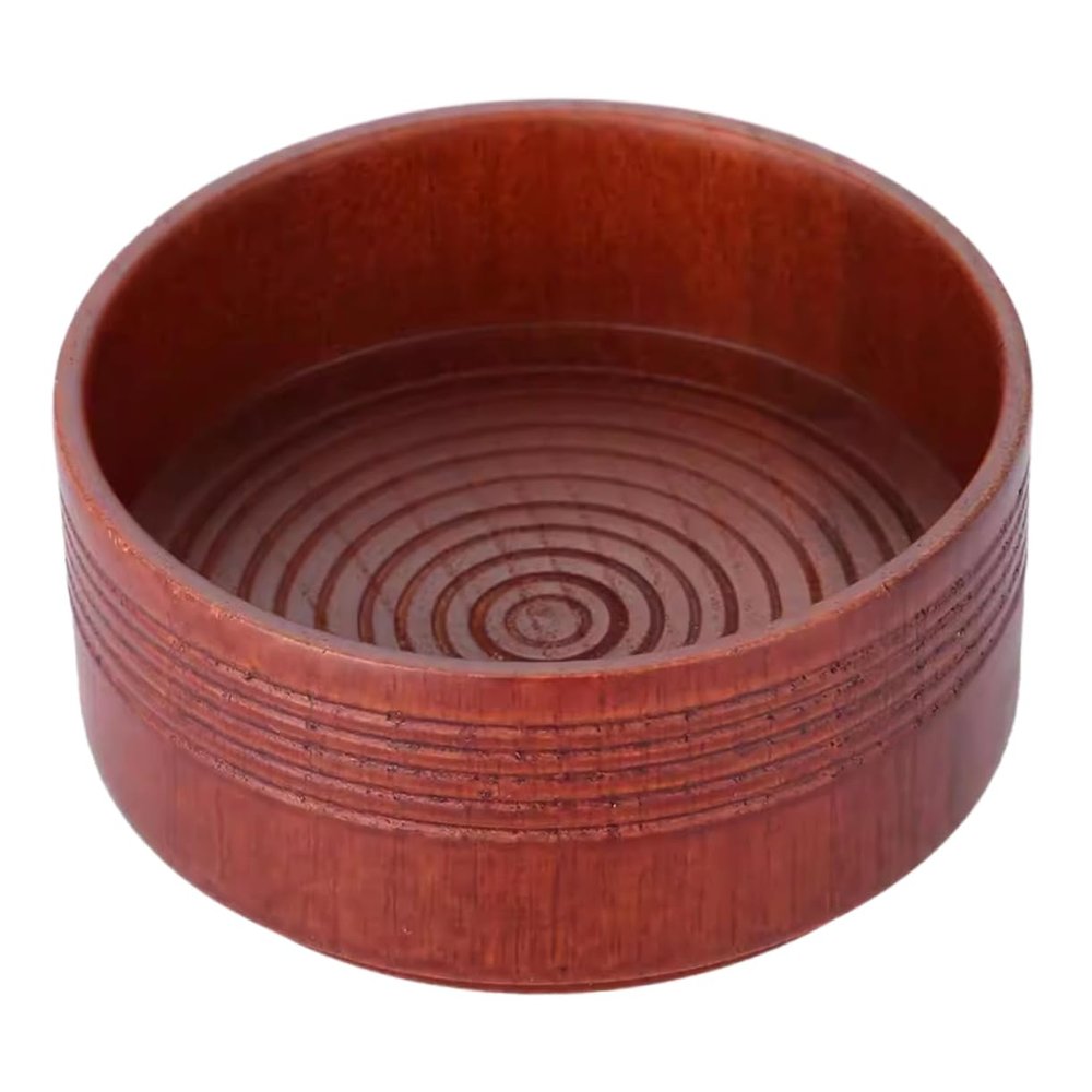 CALLARON Wooden Shaving Bowl for Men Retro Design Ergonomic Shave Cup for Easy Lathering Capacity Shaving Tool
