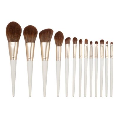 13pcs Wooden Handle Makeup Brush Set Beauty Tools Loose Powder Brush Foundation Brush