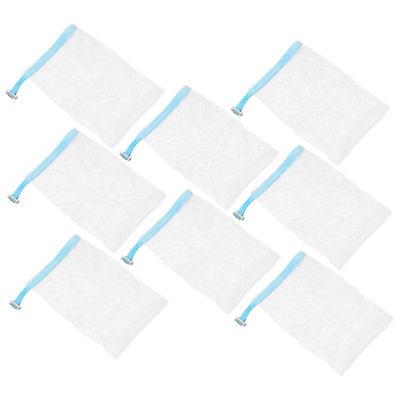 CALLARON Foam Net for Facial 8pcs Face Net Exfoliating Meshes Soap Saver Pouches Soap Foaming Bags