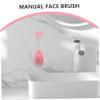 NOLITOY Manual Face Cleansing Tool Dual Sided Silicone Brush for Deep Cleaning Exfoliating Skin Care Brush for Women Men view 3