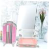 Angoily 4pcs Travel Makeup Box Eyelash Box Makeup Organizer Case Mini Suitcase Bag Portable Storage for Women view 2