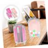 Angoily 4pcs Travel Makeup Box Eyelash Box Makeup Organizer Case Mini Suitcase Bag Portable Storage for Women view 4