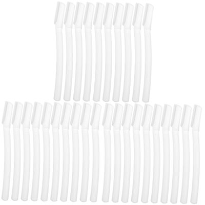 WRITWAA 30pcs Eyebrow Shaver Portable Facial Hair Safety Cover for Easy Eyebrow Trimming and Facial Grooming for Beginners and