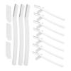 WRITWAA 30pcs Eyebrow Shaver Portable Facial Hair Safety Cover for Easy Eyebrow Trimming and Facial Grooming for Beginners and view 2