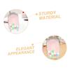 Angoily 4pcs Mini Trolley Makeup Case Portable Cosmetic Storage for Travel Makeup Suitcase for Organizing Eyelashes and Essentials Design for Women Girls view 3