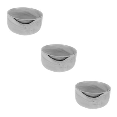 Beaupretty 3pcs Shaving Bowl for Men Natural Porcelain Shave Soap Container Compact Multi-use Deep Lathering Bowl for Travel and Home Use Smooth for Comfortable Shaving