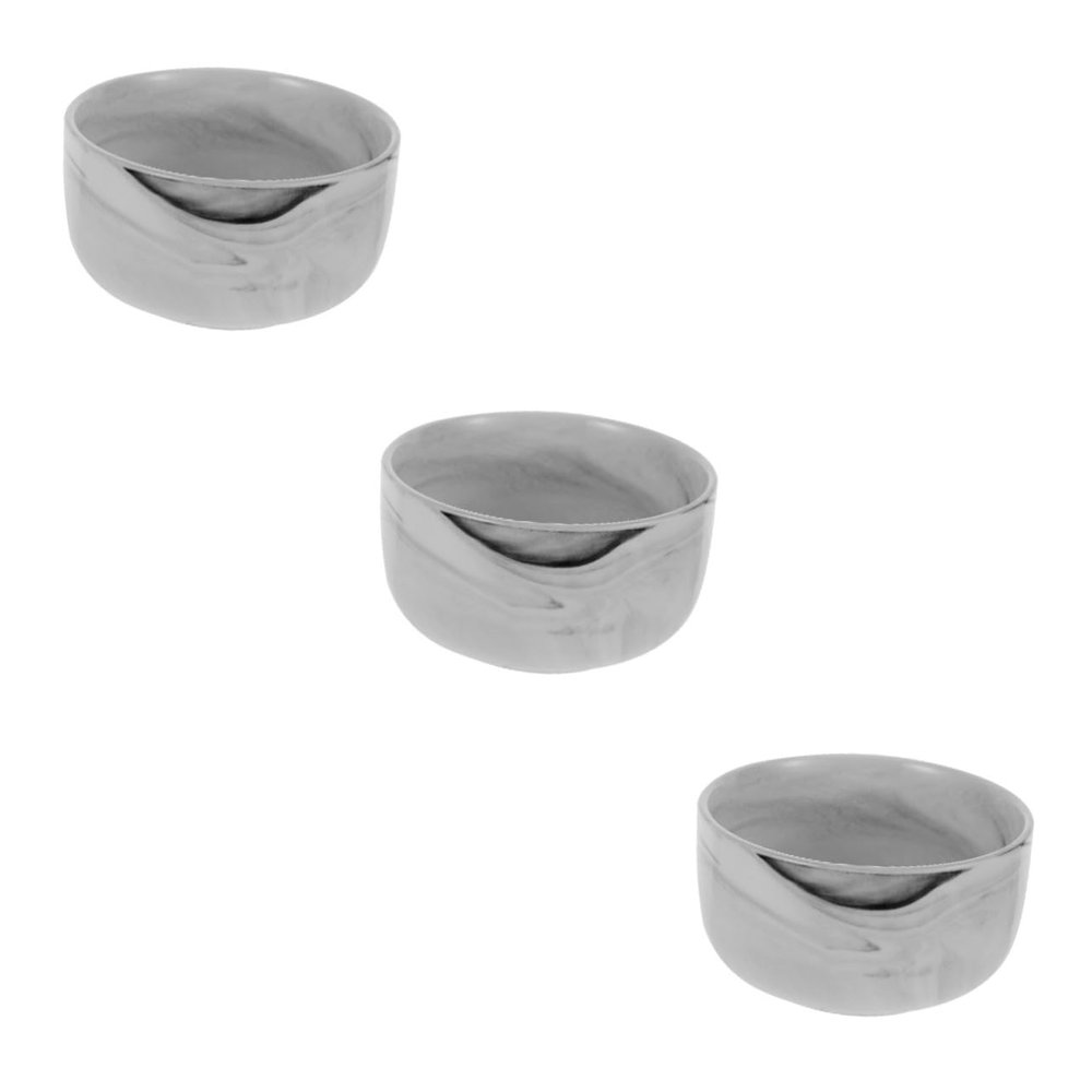 Beaupretty 3pcs Shaving Bowl for Men Natural Porcelain Shave Soap Container Compact Multi-use Deep Lathering Bowl for Travel and Home Use Smooth for Comfortable Shaving