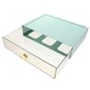 Angoily Drawer Style Desktop Organizer Box Multifunctional Plastic Storage Case for Office and Home Versatile 3-Drawer Stationery and Cosmetics Holder and Stackable Design view 1