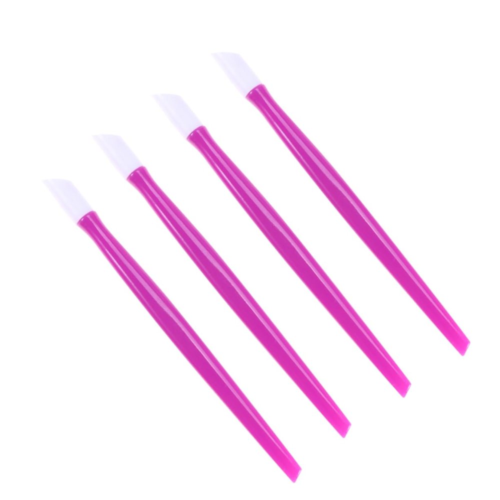 SHERCHPRY 100Pcs Nail Cleaning Sticks Professional Cuticle Tools for Manicure Dead Skin Remover Tool for Home and Salon Use Purple