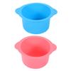 Happyyami 2pcs Silicone Wax Pot Liner Non-stick Wax Melt Warmer Replacement for Hair Removal Easy Demolding Quick Cleaning and Beauty Mixing Bowl view 1
