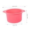 Happyyami 2pcs Silicone Wax Pot Liner Non-stick Wax Melt Warmer Replacement for Hair Removal Easy Demolding Quick Cleaning and Beauty Mixing Bowl view 2