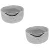 Beaupretty 2pcs Shaving Bowl for Men Multi-use Deep Shaving Soap Container Natural Porcelain Design Comfortable Grip for Warm Preparation and view 1