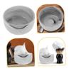 Beaupretty 2pcs Shaving Bowl for Men Multi-use Deep Shaving Soap Container Natural Porcelain Design Comfortable Grip for Warm Preparation and view 3