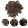 CALLARON Fake Bun Hairpiece for Women Curly Chignon Extension Elastic Band Messy Updo Hair Piece for Versatile Hair Accessories for Ponytails and Half Buns view 3