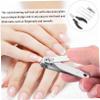 PartyKindom 7pcs Nail Clipper Nail Scissors for Fingernails Toenails Grooming Kit Manicure Trimmer Stainless Steel Portable Case view 4