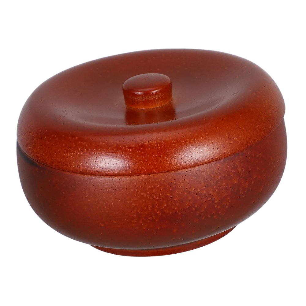 GLEAVI Wooden Shaving Bowl Lid Barber Cup Shaving Bowl for Men Beard Lathering Holder