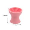 PACKOVE 2pcs Cute Makeup Brush Cup Silicone Brush Cleaning Bowl Box for Travel Soft Silicone view 2