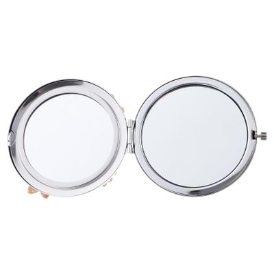 WRITWAA Mini Daisy Flower Folding Makeup Mirror Double-Sided Portable Compact Mirror with Magnifying Lens Birthday Gift Go Touch-ups