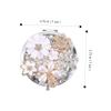 WRITWAA Mini Daisy Flower Folding Makeup Mirror Double-Sided Portable Compact Mirror with Magnifying Lens Birthday Gift Go Touch-ups view 2